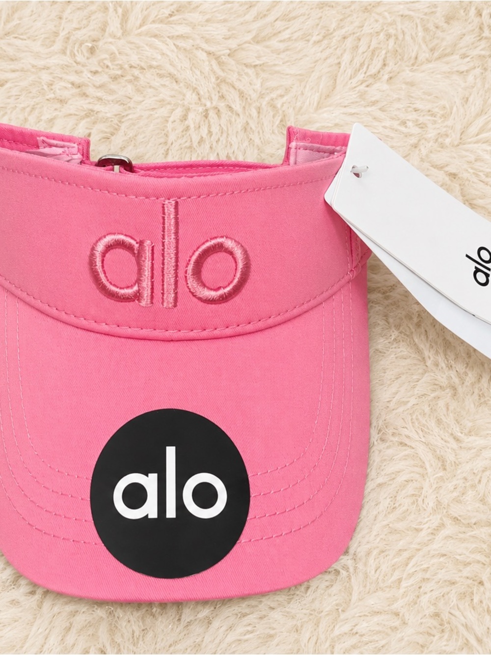 Alo Yoga Performance Visor Pink Women’s Sports Hat Adjustable One Size
